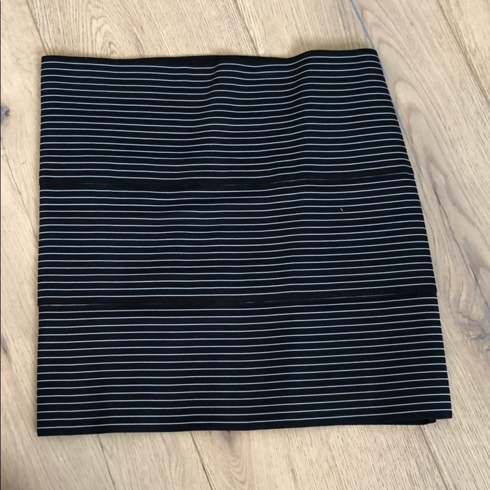 Pleasure doing business bodycon skirt stripe XS